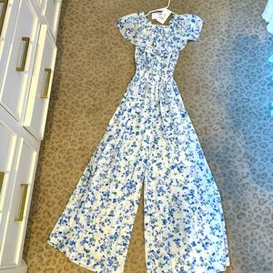 Caroline Constas floral jumper suit with tag. Never worn